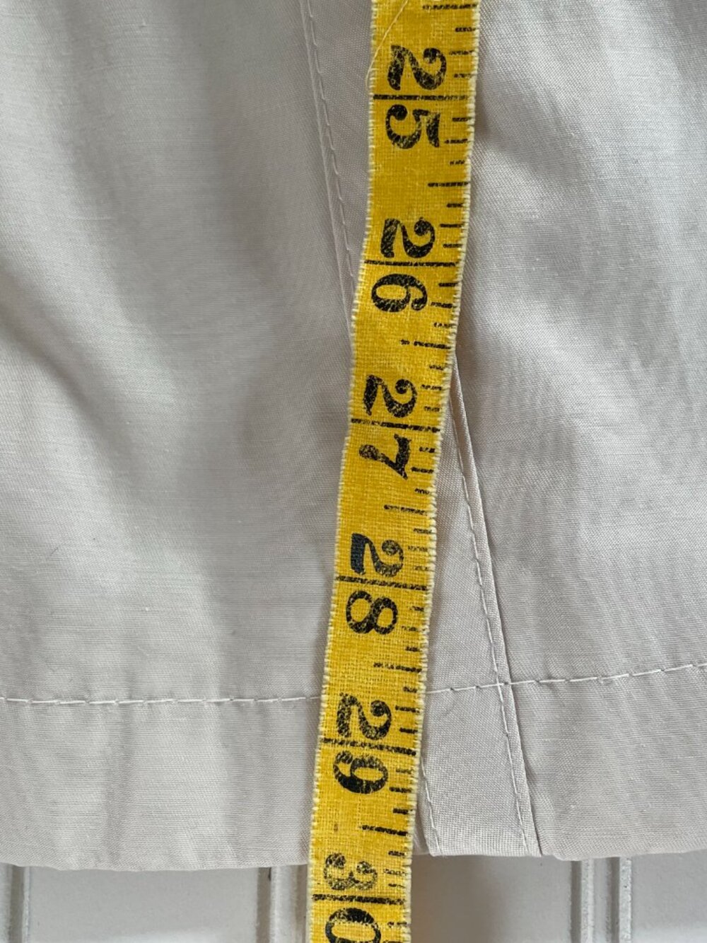 DKNY classic cotton trench coat, light tan, petite L - Picture 7 of 9